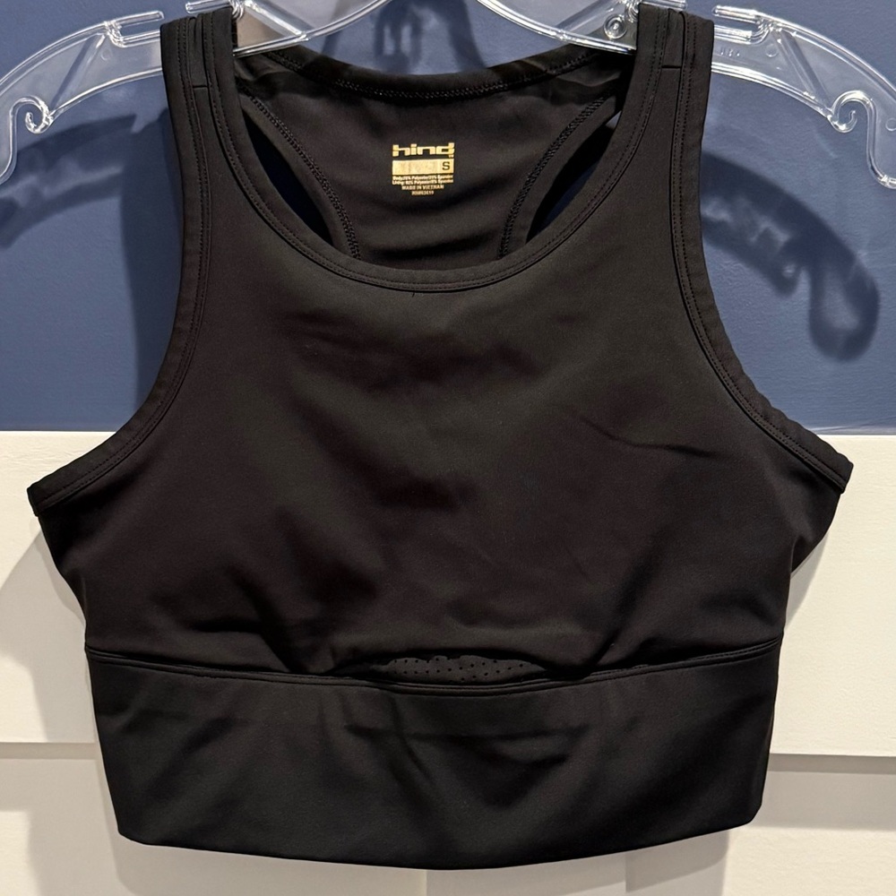 Hind Women's Sleek Black Tank Top / Sports Bra size S never worn